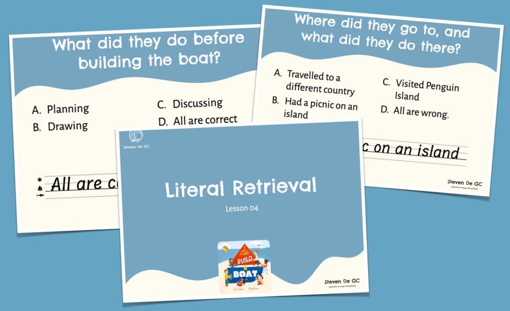 [T4R] Let’s Build a Boat: L4 Literal Retrieval