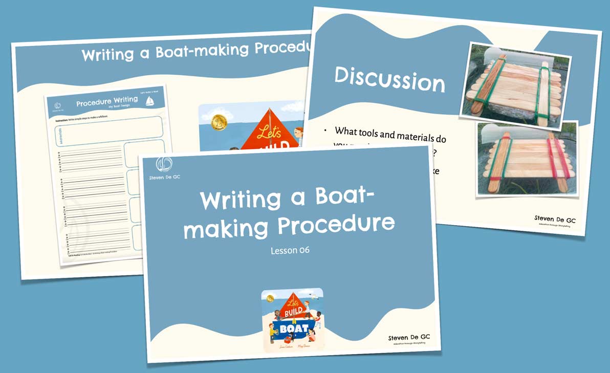 [T4R] Let’s Build a Boat: L6 Writing a Boat-making Procedure