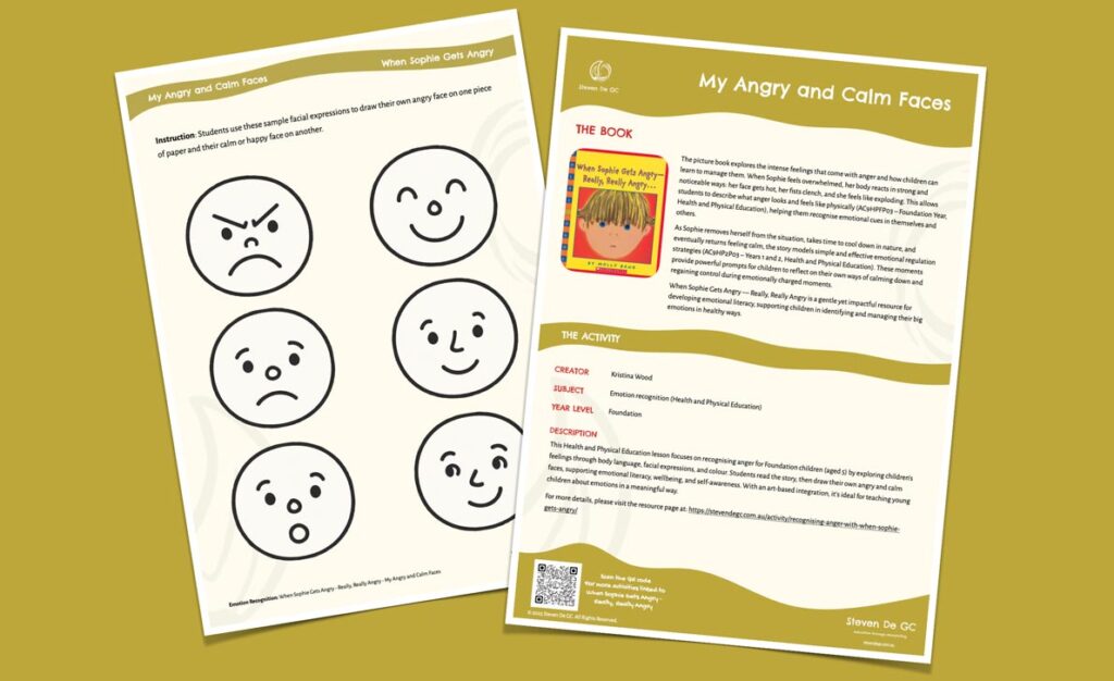 Recognising Anger With “When Sophie Gets Angry”