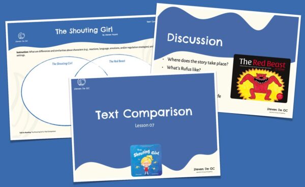 The Shouting Girl Talk For Reading Text comparison Year 2 reading comprehension The Red Beast